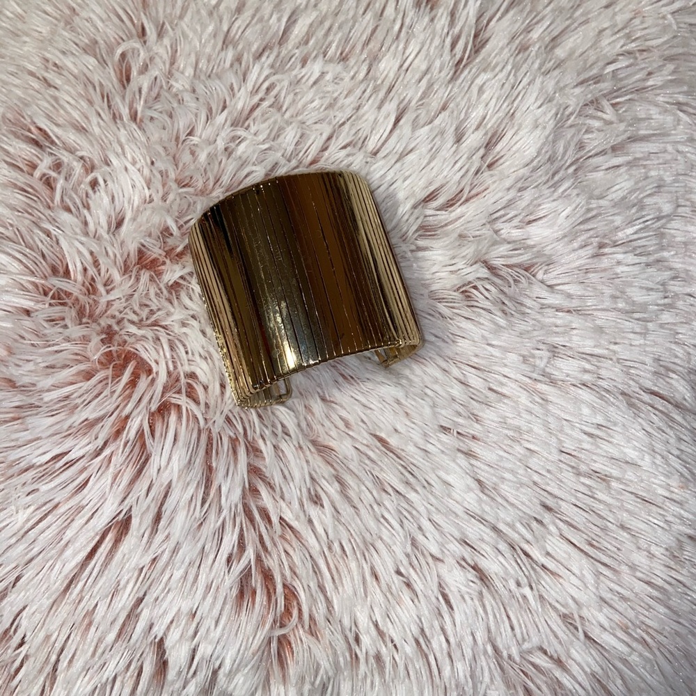 Metallic gold cuff